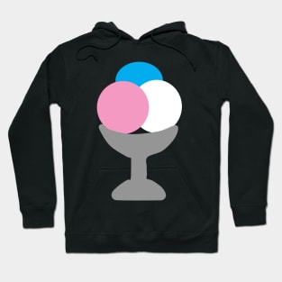 Transgender LGBT Pride Ice Cream Scoops Hoodie